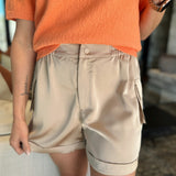 Sadie Satin Cargo Short