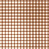 Anthia Gingham Brown Quilted Handbag
