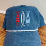 Denim Sardine Hat