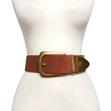 Genuine Suede Wide Statement Belt