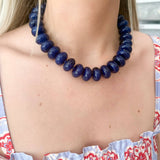 Bailey Chunky Beaded Necklace- Teal