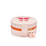 Velvet Jewelry Zip Case / Organizer - Cowgirl Boots - Pink
