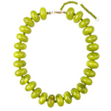 Bailey Chunky Beaded Necklace- Chartreuse
