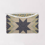 Adeline Patchwork Coral Quilted Makeup Bag