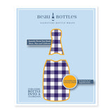 Beau Bottles Purple and White Gingham – Champagne Collection