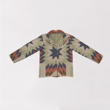 Adeline Patchwork Coral Snap Jacket